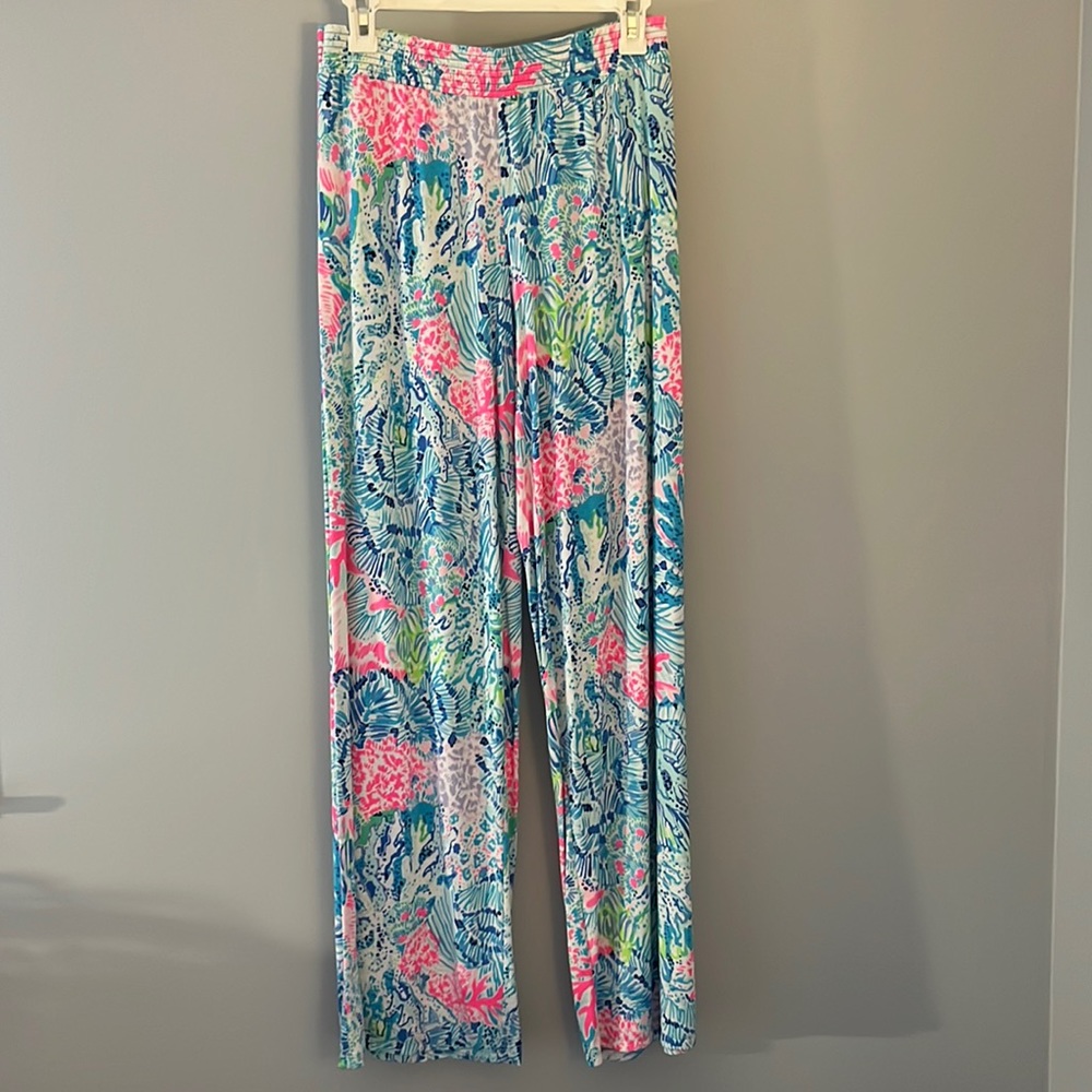 Lilly Pulitzer Women’s Blue & Pink Patterned Pants